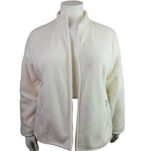 Women's Plus Size 14W Fleece Zip Jacket